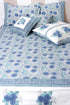 20s Cotton Bed Cover in Floral Block Print