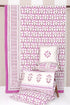 20s Cotton Bed Cover in Floral Block Print