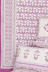 20s Cotton Bed Cover in Floral Block Print