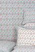 20s Cotton Bed Cover in Graphic Block Print