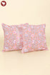 20s Cotton Cushion Cover in Floral Block Print