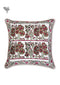 20s Cotton Cushion Cover in Floral Block Print