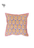 20s Cotton Cushion Cover in Block Print with Piping