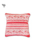 20s Cotton Cushion Cover in Block Print with Piping