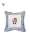 20s Cotton Cushion Cover in Floral Block Print