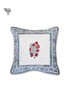 20s Cotton Cushion Cover in Floral Block Print