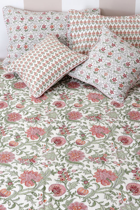 20s Cotton Cushion Cover In Floral Print