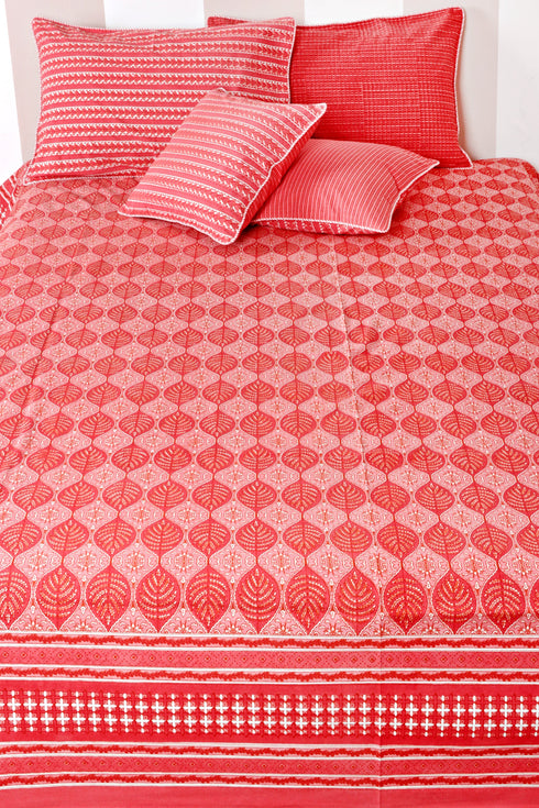 20s Cotton Cushion Cover In Striped Print
