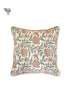 20s Cotton Cushion Cover in Block Print with Piping
