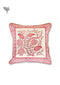 20s Cotton Cushion Cover in Block Print with Piping