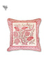 20s Cotton Cushion Cover in Block Print with Piping