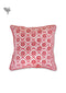 20s Cotton Cushion Cover in Block Print with Piping