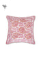 20s Cotton Cushion Cover in Floral Block Print