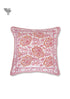 20s Cotton Cushion Cover in Floral Block Print
