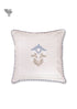 20s Cotton Cushion Cover in Block Print with Piping