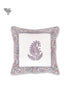 20s Cotton Cushion Cover in Block Print with Piping