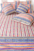 20s Cotton Cushion Cover in Floral Block Print