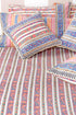 20s Cotton Cushion Cover in Floral Block Print