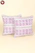 20s Cotton Cushion Cover in Floral Block Print