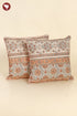 20s Cotton Cushion Cover in Floral Block Print