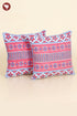 20s Cotton Cushion Cover in Geometric Block Print