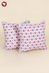20s Cotton Cushion Cover in Geometric Block Print