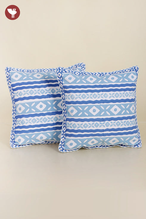 20s Cotton Cushion Cover in Block Print