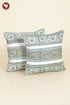 20s Cotton Cushion Cover in Floral Block Print