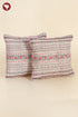 20s Cotton Cushion Cover in Floral Block Print