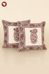 20s Cotton Cushion Cover in Paisley Floral Block Print