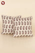 20s Cotton Cushion Cover in Paisley Floral Block Print