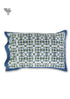 40s Cotton Pillow Cover in Graphic Block Print