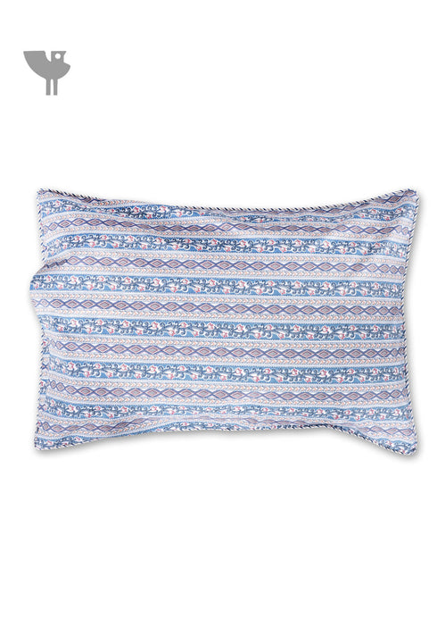 40s Cotton Pillow Cover in Floral Print