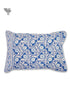 40s Cotton Pillow Cover in Block Print