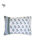 40s Cotton Pillow Cover in Block Print