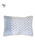 40s Cotton Pillow Cover in Block Print