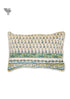 20’s Cotton Pillow Cover In Floral Block Print