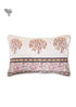 40s Cotton Pillow Cover in Block Print