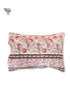 40s Cotton Pillow Cover in Block Print