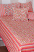 40s Cotton Pillow Cover in Block Print