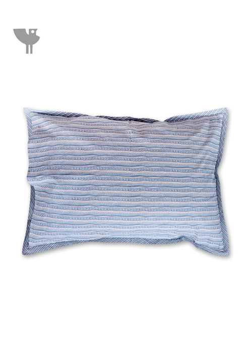 40s Cotton Pillow Cover In Striped Print