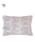 40s Cotton Pillow Cover in Block Print