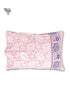 40s Cotton Pillow Cover in Floral Block Print