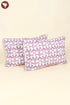 40s Cotton Pillow Cover in Floral Block Print