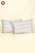 40s Cotton Pillow Cover in Block Print