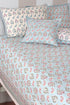 40s Cotton Pillow Cover in Block Print