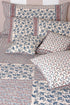 40s Cotton Pillow Cover in Floral Block Print