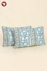 40s Cotton Pillow Cover in Block Print