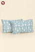 40s Cotton Pillow Cover in Block Print