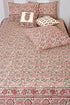 40s Cotton Pillow Cover in Floral Block Print